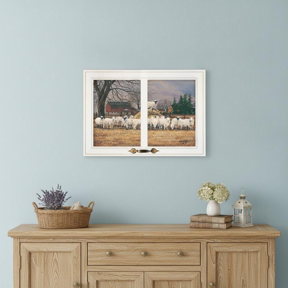 Wool Gathering 2 White Framed Print Wall Art — view 6