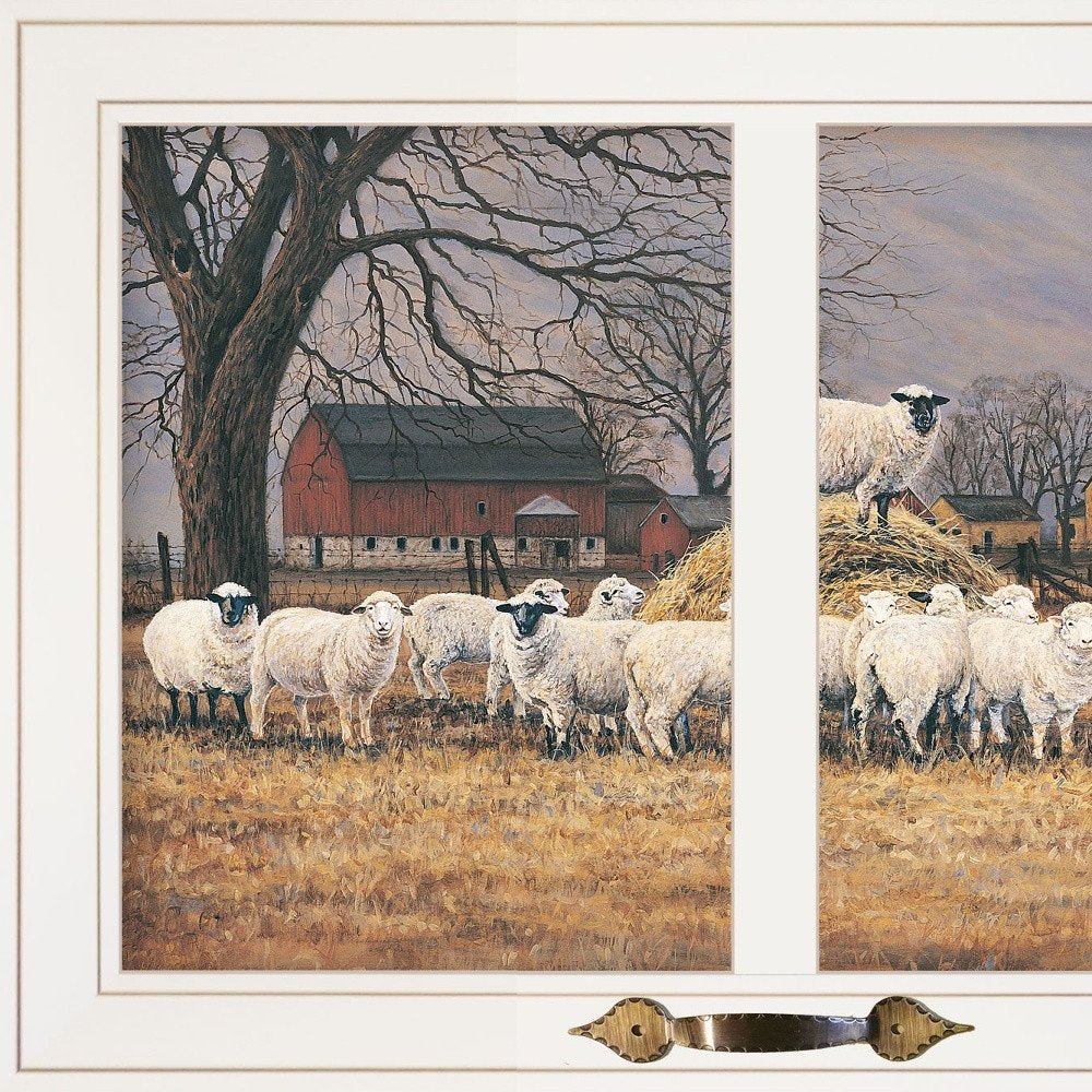 Wool Gathering 2 White Framed Print Wall Art — view 5
