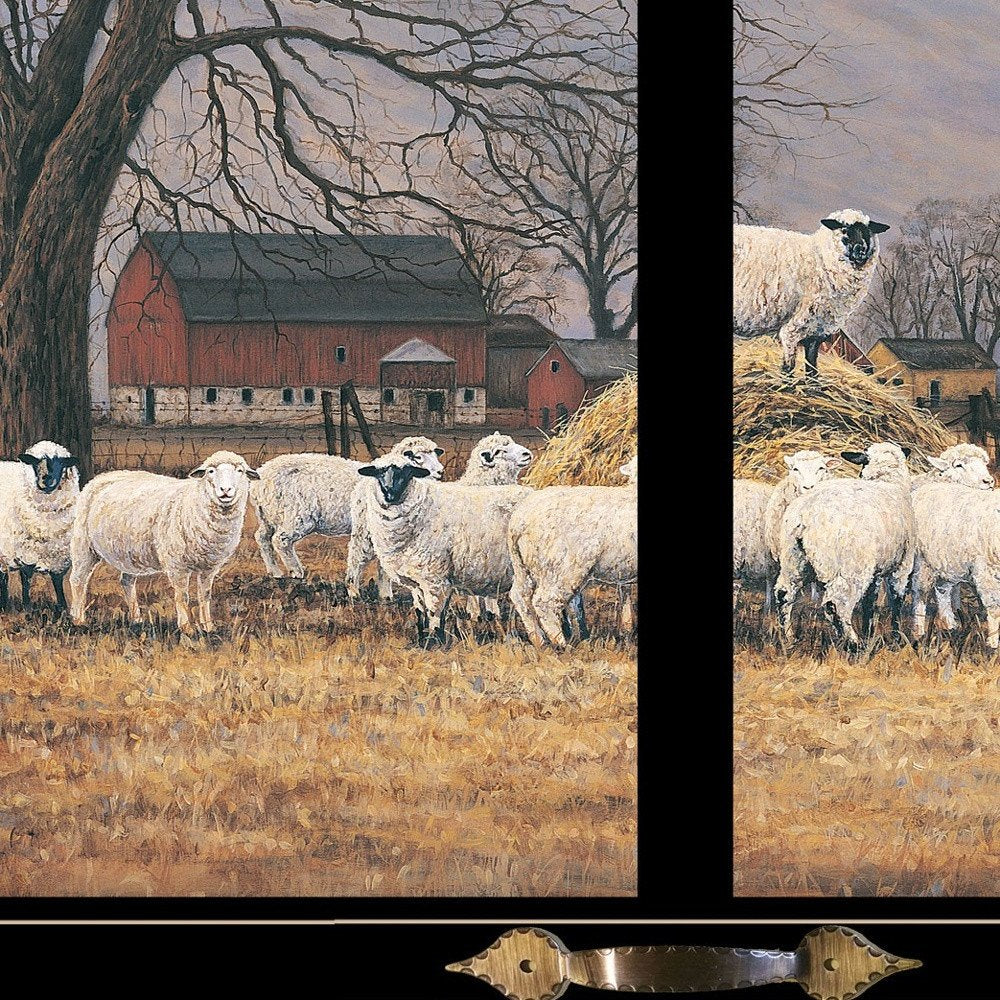Wool Gathering 3 Black Framed Print Wall Art — view 4
