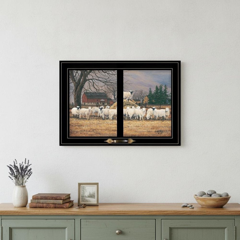Wool Gathering 3 Black Framed Print Wall Art HomeRoots