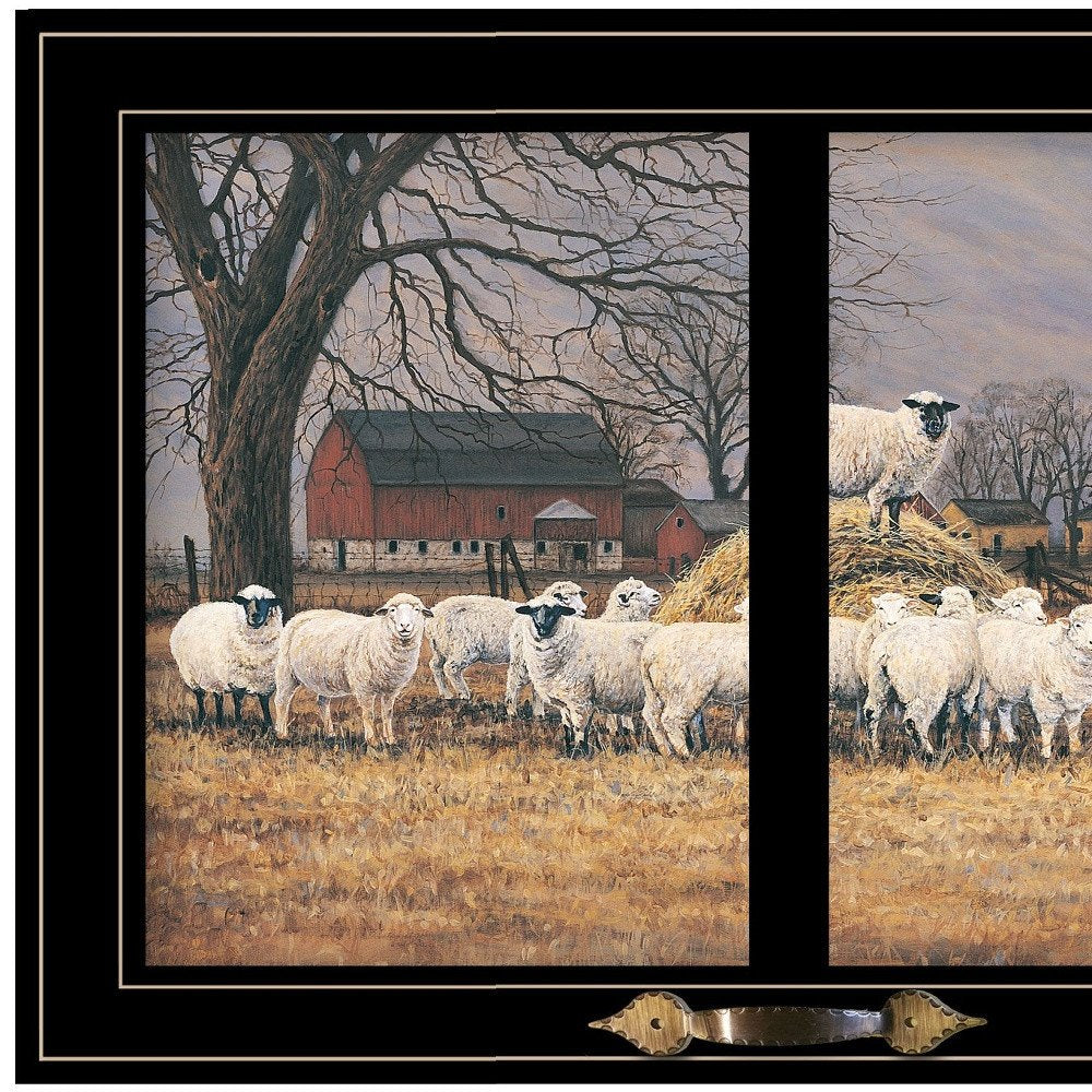 Wool Gathering 3 Black Framed Print Wall Art — view 5