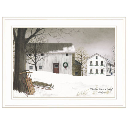 Christmas Time is coming 1 White Framed Print Wall Art HomeRoots
