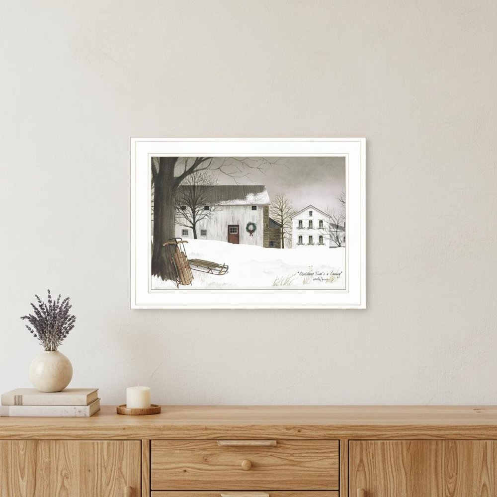 Christmas Time is coming 1 White Framed Print Wall Art HomeRoots