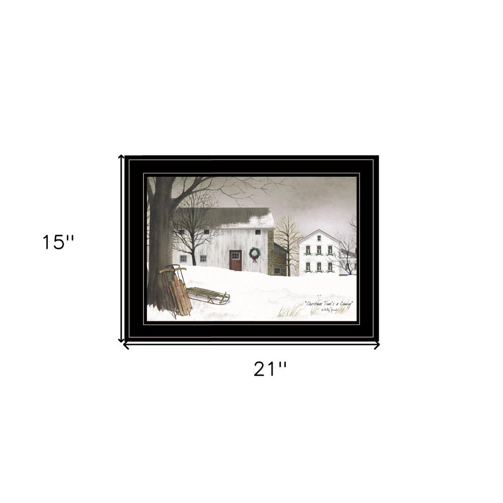 Christmas Time is coming 2 Black Framed Print Wall Art HomeRoots