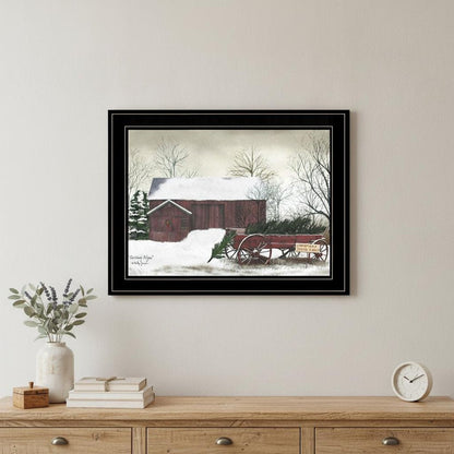 Christmas Wagon 2 Black Framed Print Wall Art HomeRoots