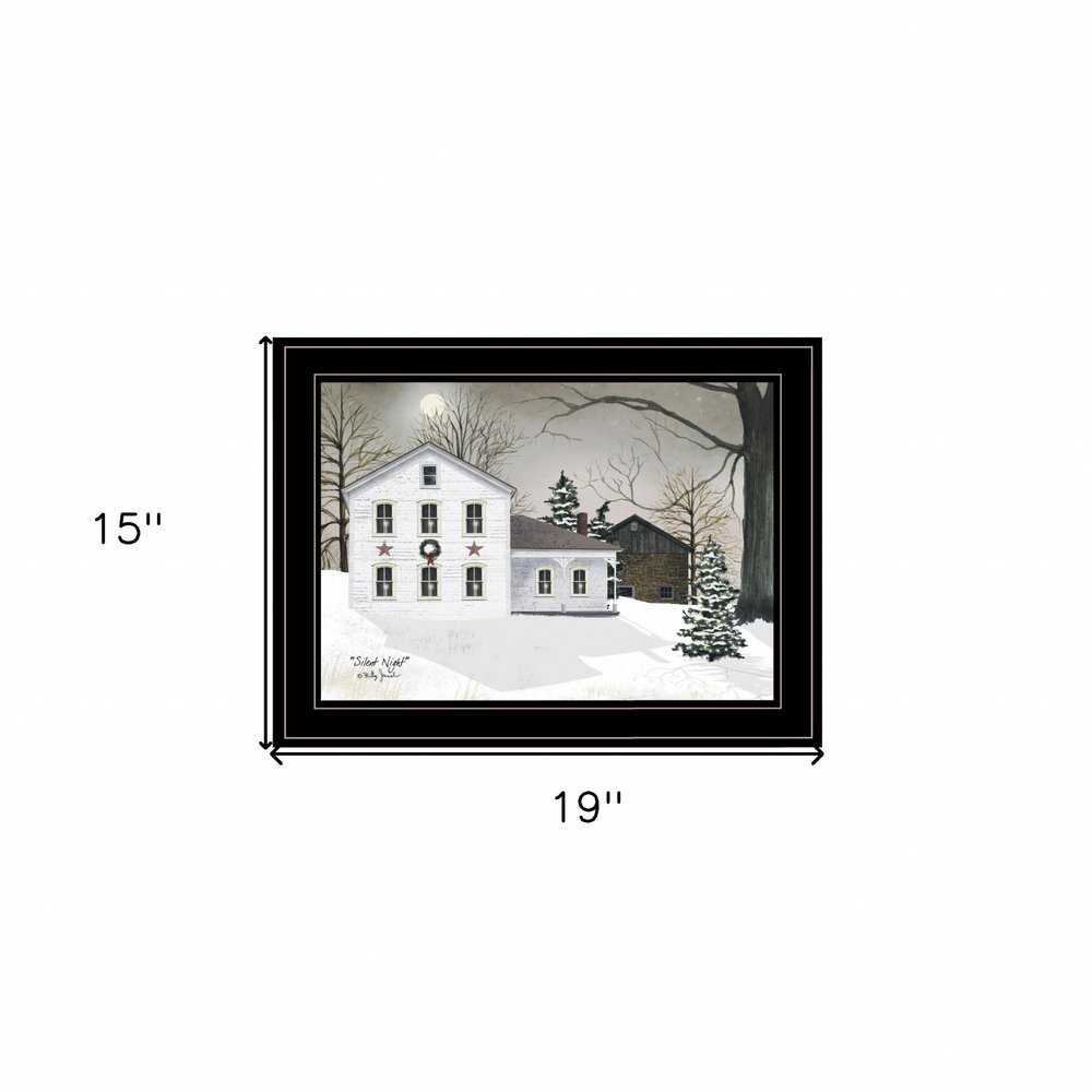 Silent Night 1 Black Framed Print Wall Art HomeRoots