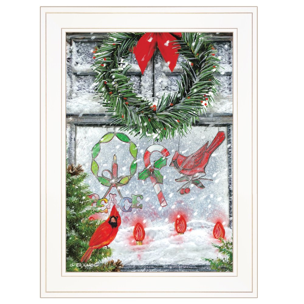 Christmas Peace 1 White Framed Print Wall Art HomeRoots