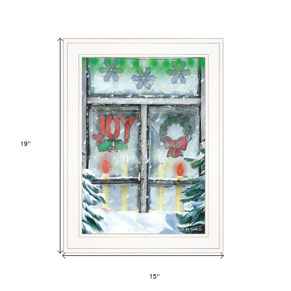 Christmas Joy 1 White Framed Print Wall Art HomeRoots