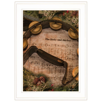 Holly and Ivy 1 White Framed Print Wall Art HomeRoots