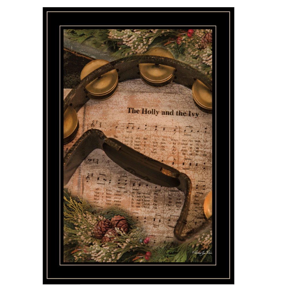 Holly and Ivy 2 Black Framed Print Wall Art HomeRoots