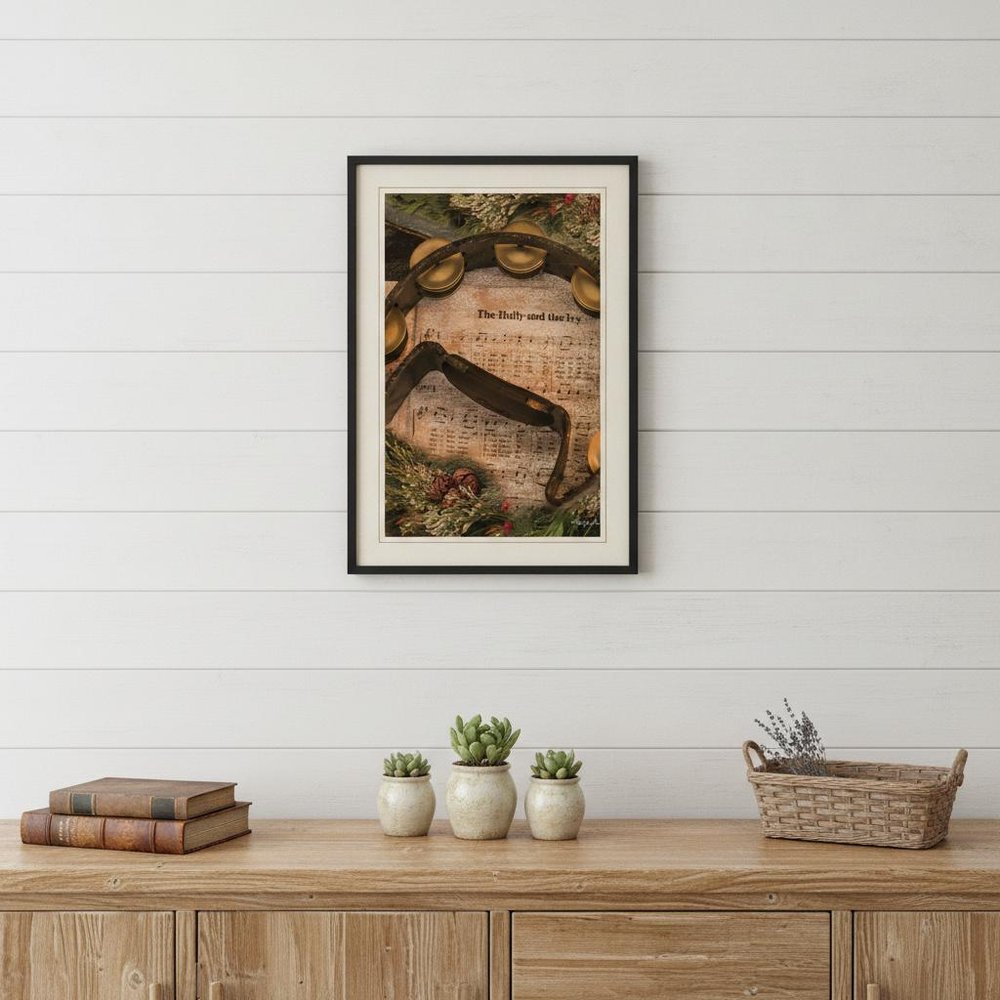Holly and Ivy 2 Black Framed Print Wall Art HomeRoots