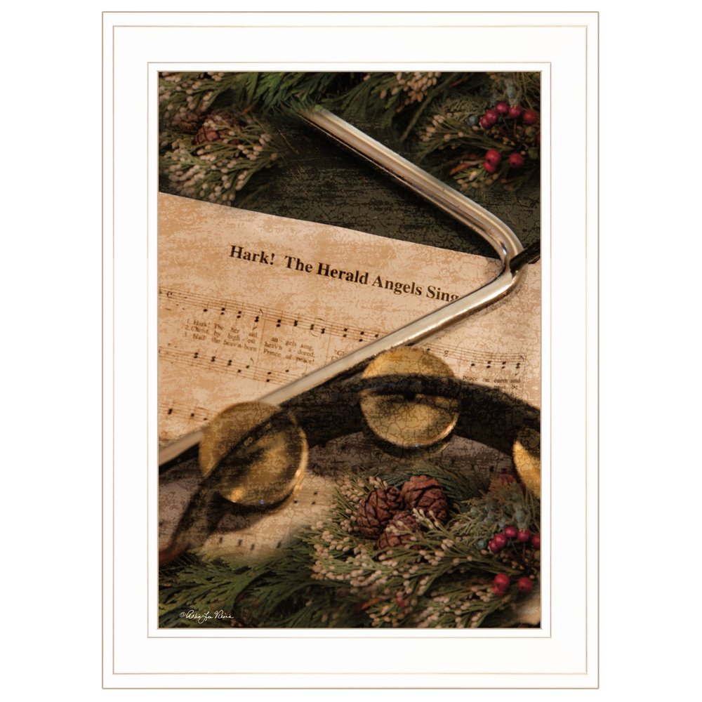 The Angels Sing 1 White Framed Print Wall Art — view 1