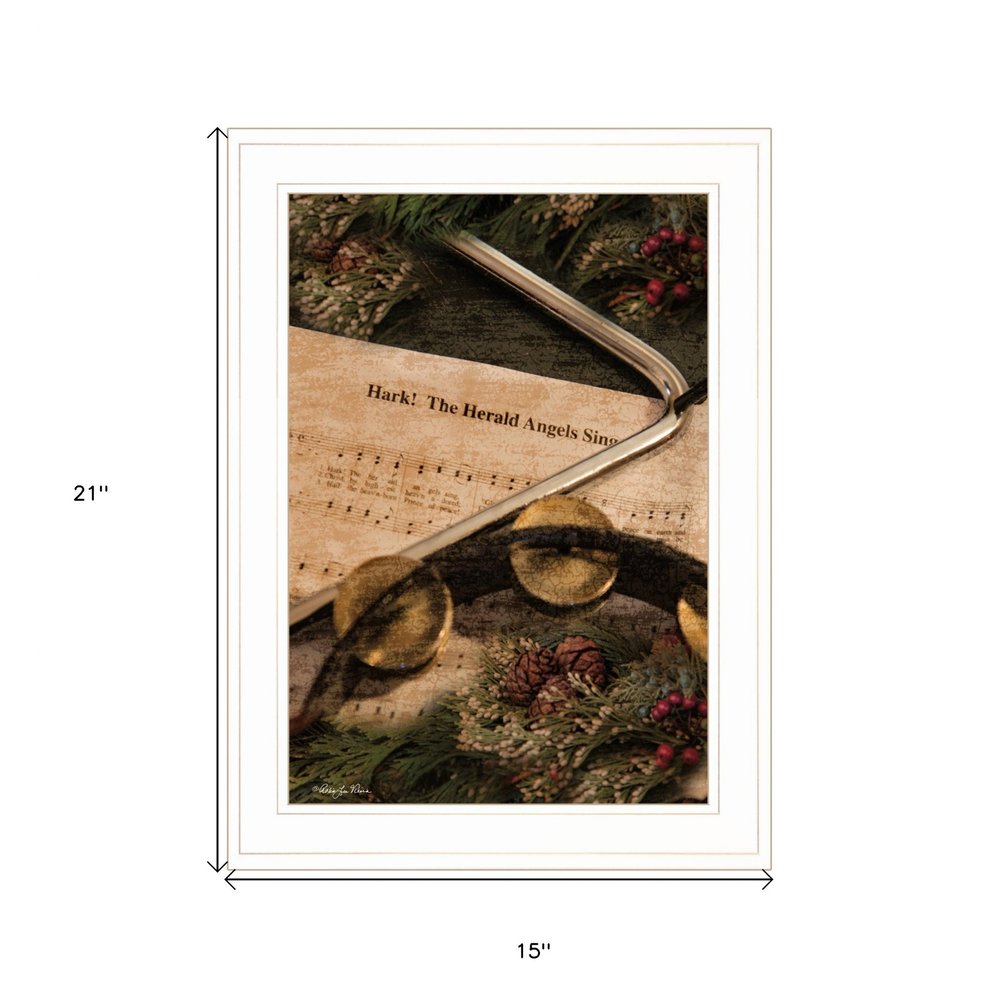 The Angels Sing 1 White Framed Print Wall Art — view 4
