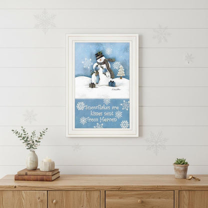 Trendy Snowman 1 White Framed Print Wall Art HomeRoots