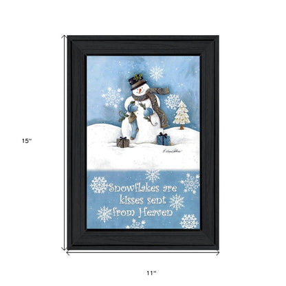 Trendy Snowman 2 Black Framed Print Wall Art HomeRoots