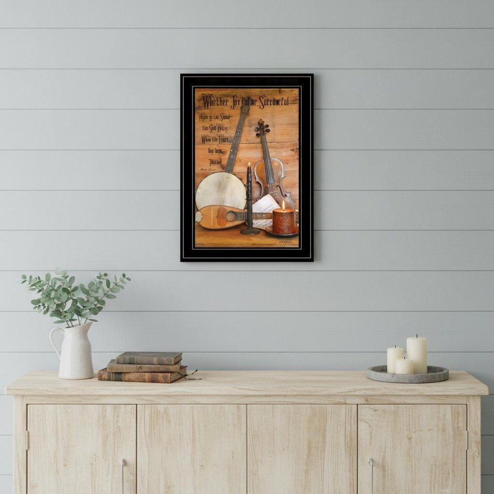 Music 10 Black Framed Print Wall Art — view 6