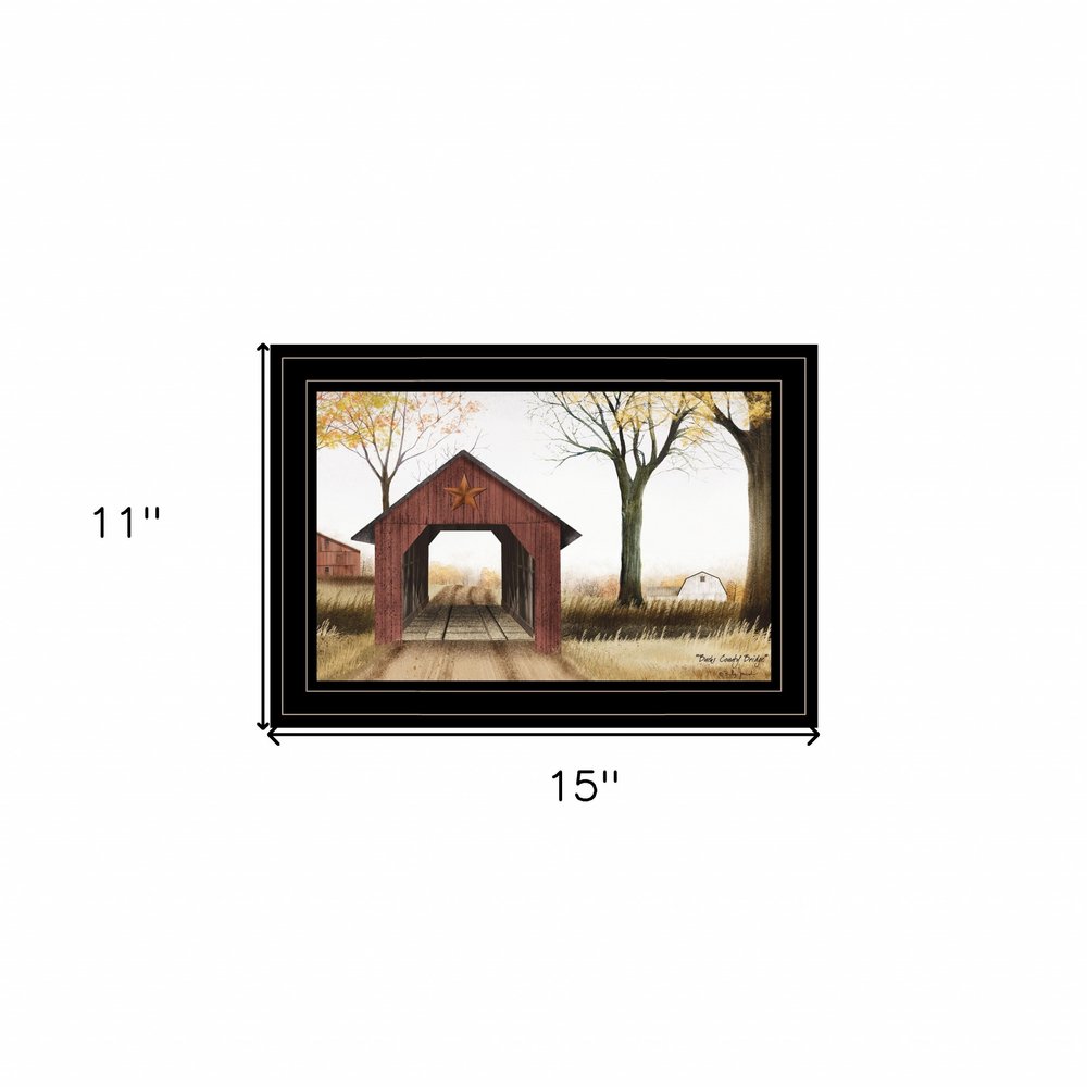 Bucks County Bridge 3 Black Framed Print Wall Art HomeRoots