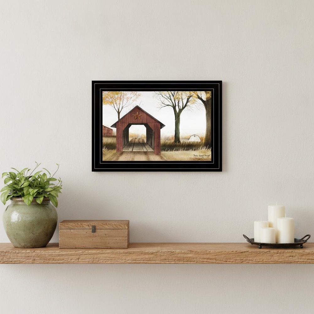 Bucks County Bridge 3 Black Framed Print Wall Art HomeRoots