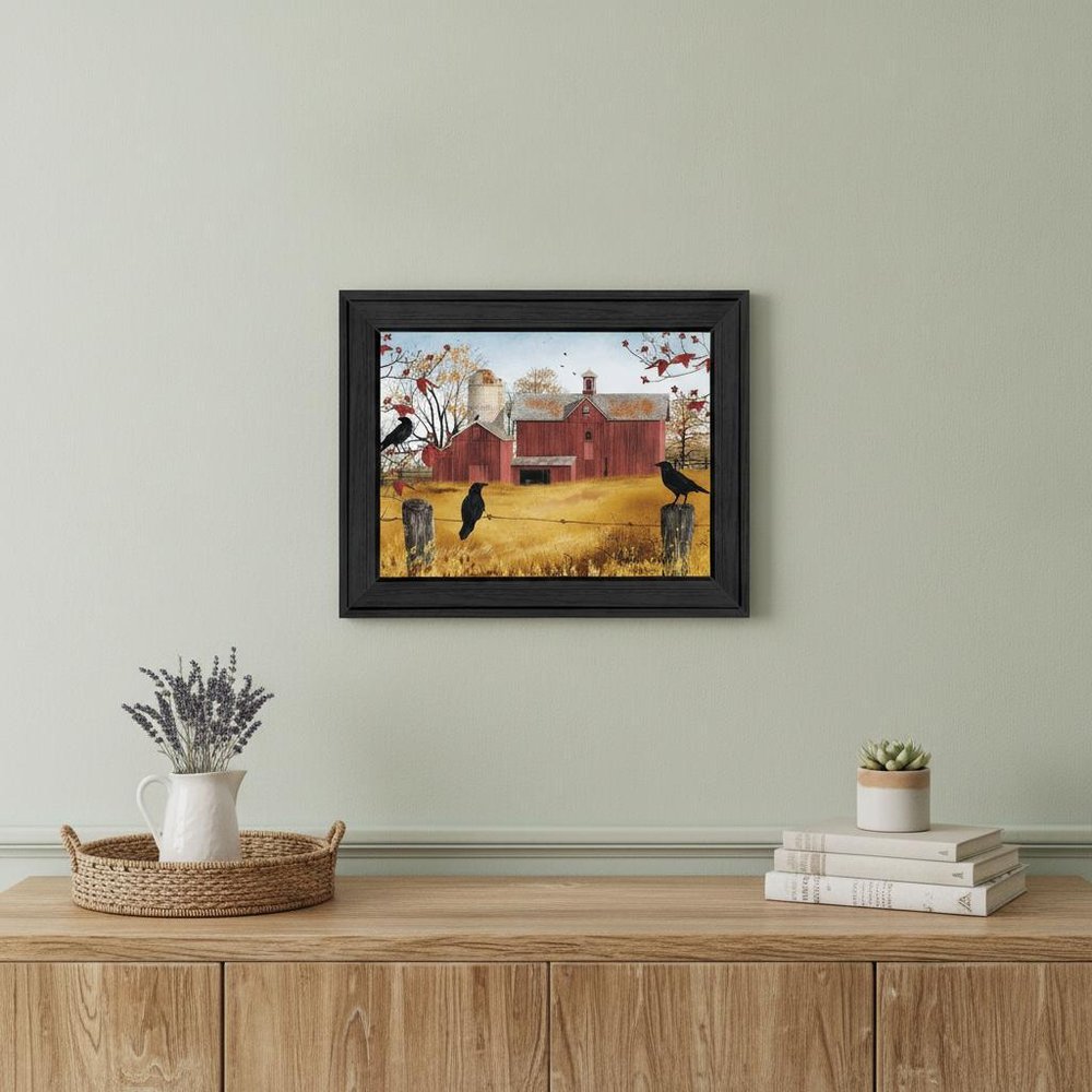 Autumn Gold 4 Black Framed Print Wall Art — view 4
