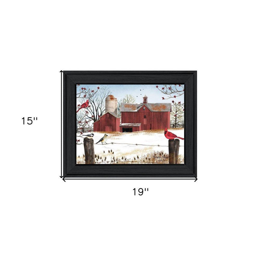 Winter Friends 4 Black Framed Print Wall Art HomeRoots