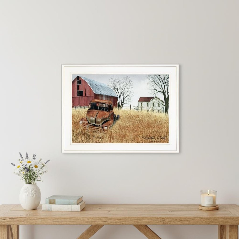 Granddads Old Truck 1 White Framed Wall Art — view 6