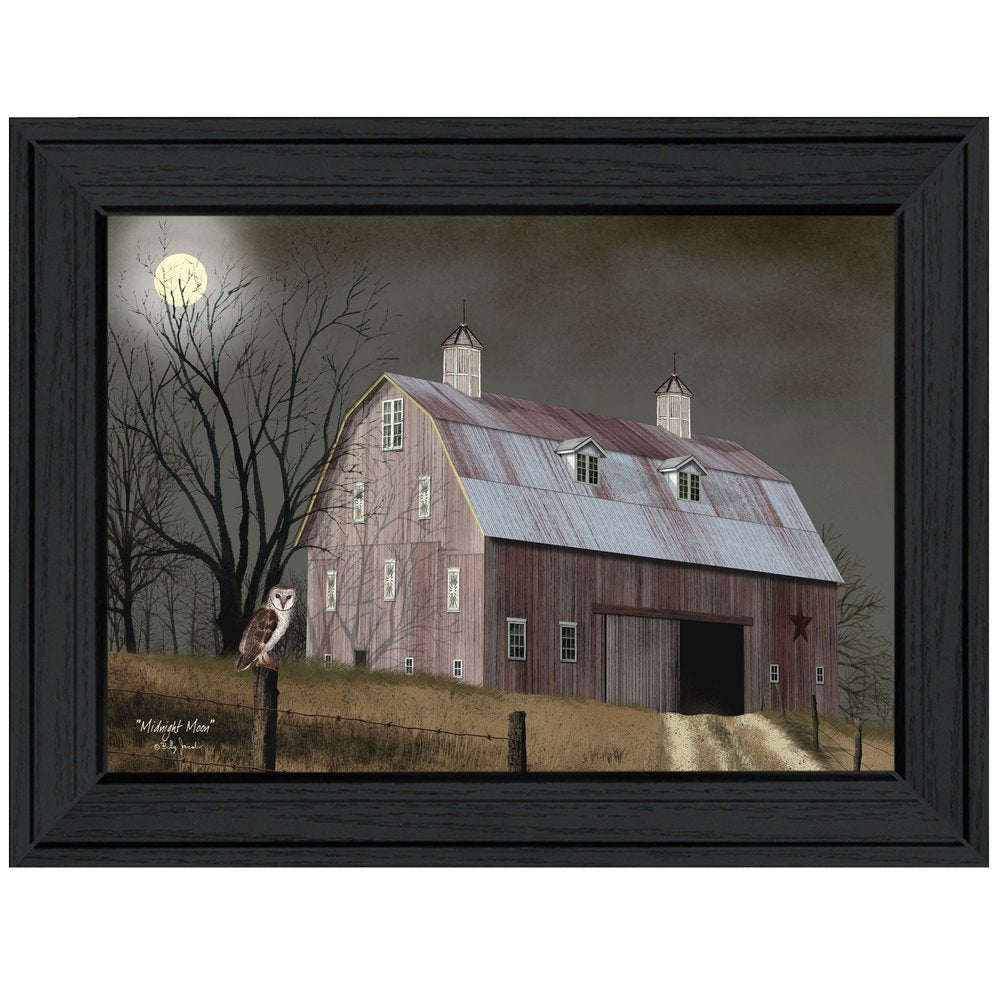 Midnight Moon 4 Black Framed Print Wall Art HomeRoots