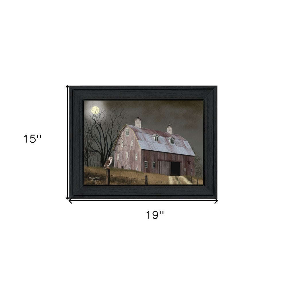 Midnight Moon 4 Black Framed Print Wall Art HomeRoots