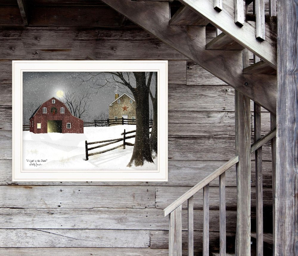Light in the Stable 5 White Framed Print Wall Art HomeRoots