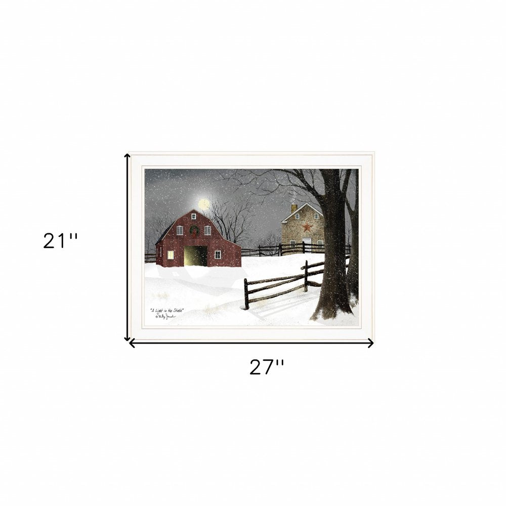 Light in the Stable 5 White Framed Print Wall Art HomeRoots