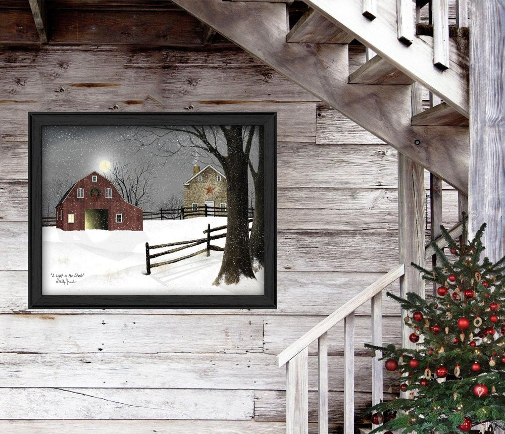 Light in the Stable 6 Black Framed Print Wall Art HomeRoots