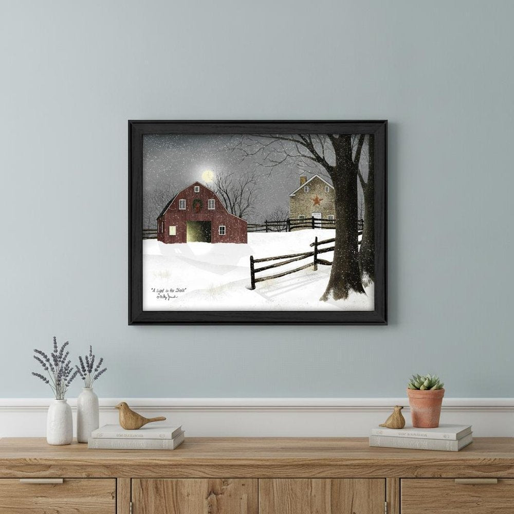 Light in the Stable 6 Black Framed Print Wall Art — view 5