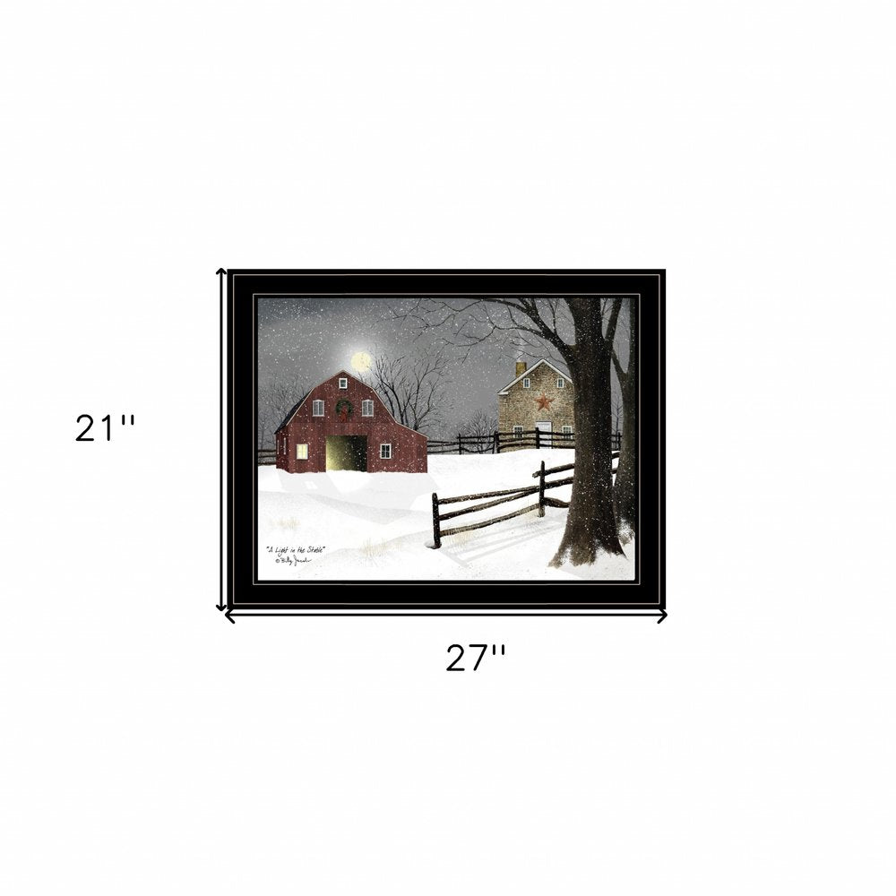 Light in the Stable 7 Black Framed Print Wall Art HomeRoots