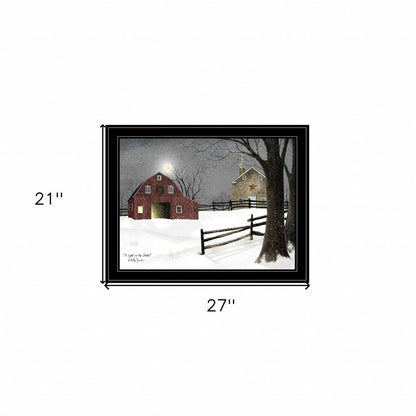 Light in the Stable 7 Black Framed Print Wall Art HomeRoots