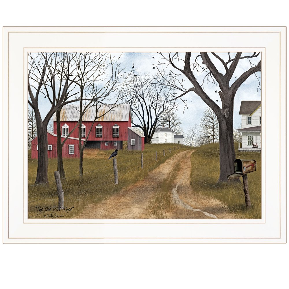 The Old Dirt Road 2 White Framed Print Wall Art HomeRoots