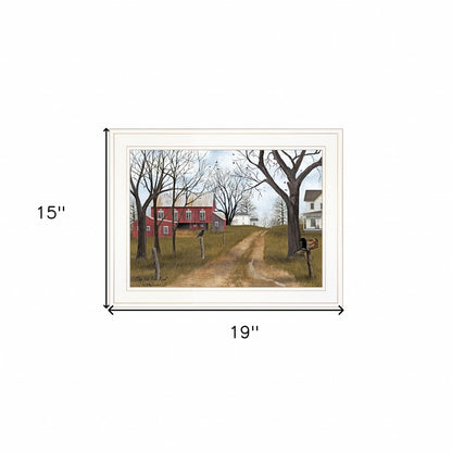 The Old Dirt Road 2 White Framed Print Wall Art HomeRoots