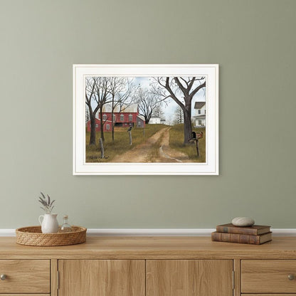 The Old Dirt Road 2 White Framed Print Wall Art HomeRoots