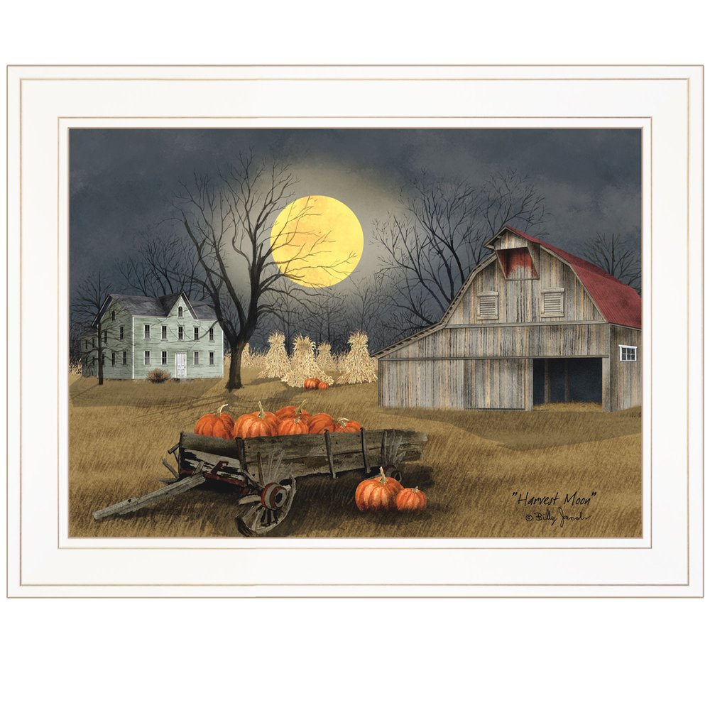 Harvest Moon 5 White Framed Print Kitchen Wall Art HomeRoots
