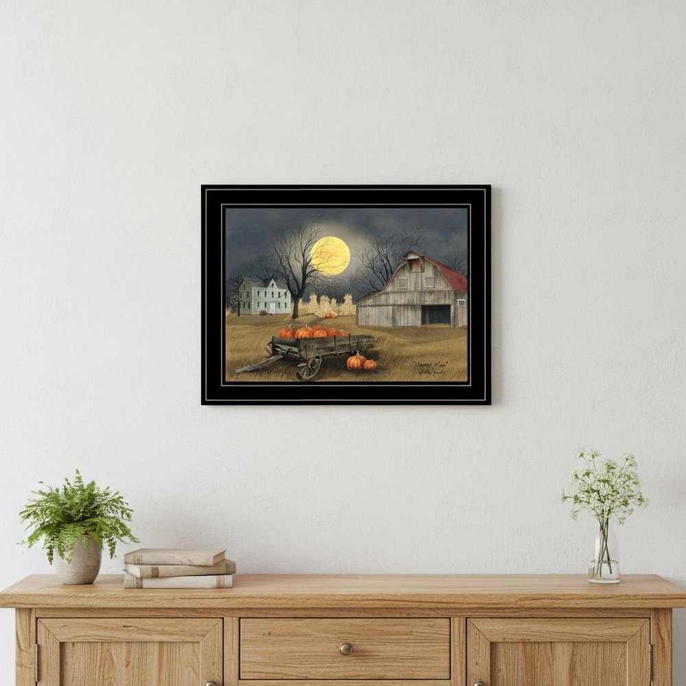 Harvest Moon 7 Black Framed Print Kitchen Wall Art — view 5