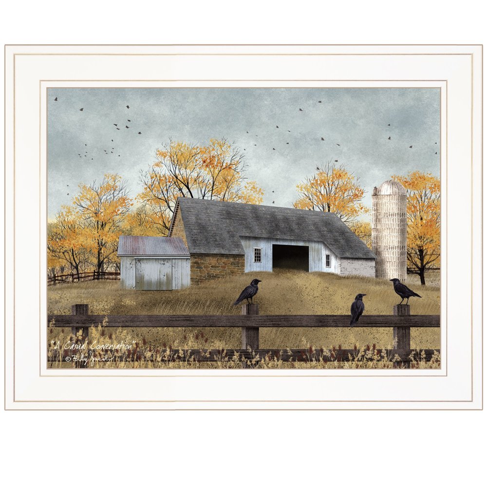A Casual Conversation 3 White Framed Print Wall Art HomeRoots