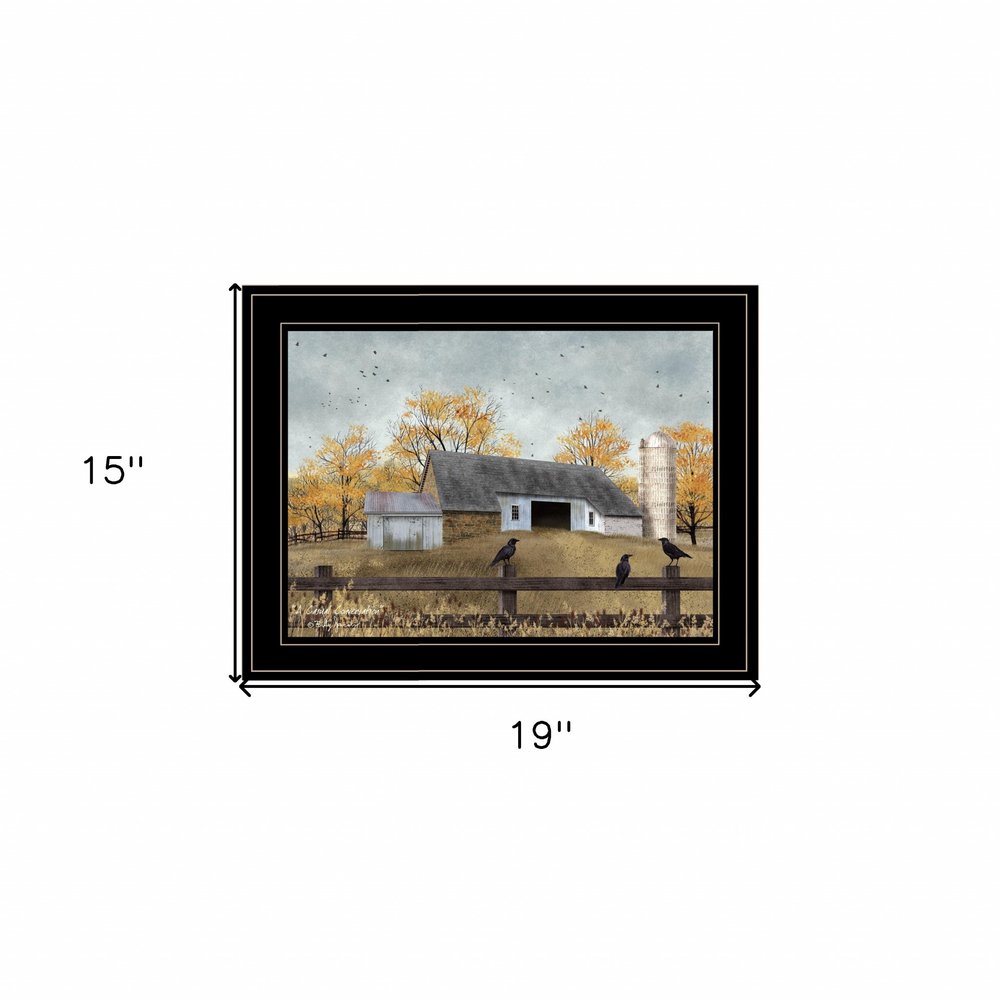 A Casual Conversation 4 Black Framed Print Wall Art HomeRoots