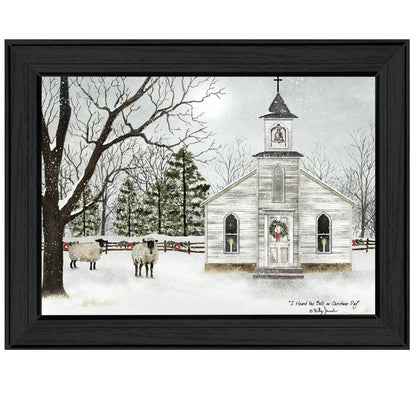 I Heard the Bells on Christmas 2 Black Framed Print Wall Art HomeRoots