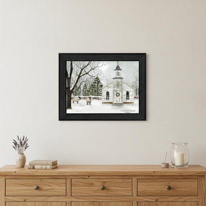 I Heard the Bells on Christmas 2 Black Framed Print Wall Art HomeRoots