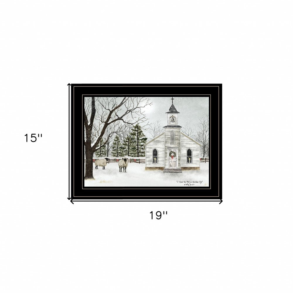 I Heard the Bells on Christmas 3 Black Framed Print Wall Art — view 3