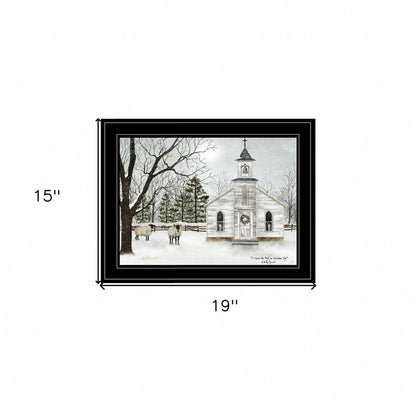 I Heard the Bells on Christmas 3 Black Framed Print Wall Art HomeRoots