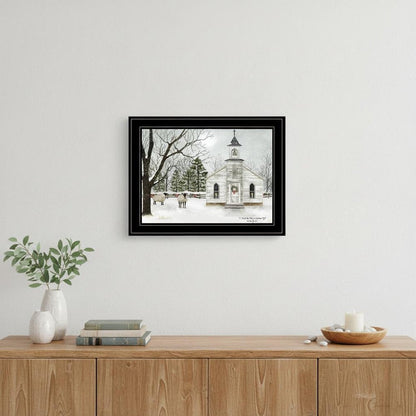 I Heard the Bells on Christmas 3 Black Framed Print Wall Art HomeRoots