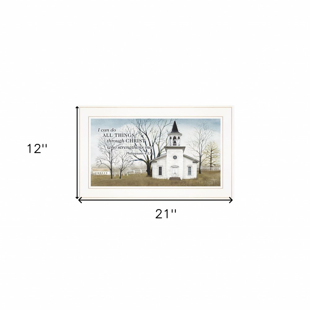 I Can Do All Things 2 White Framed Print Wall Art HomeRoots