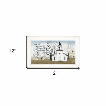 I Can Do All Things 2 White Framed Print Wall Art HomeRoots