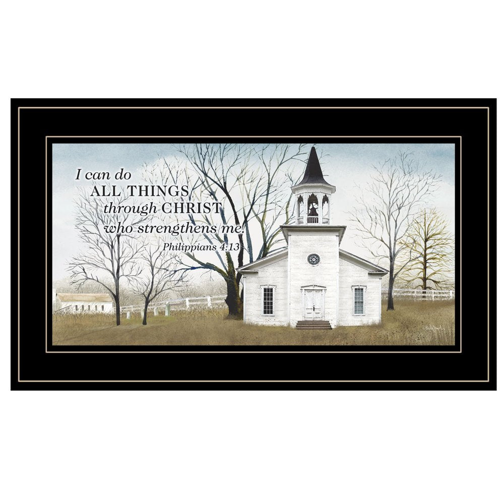 I Can Do All Things 4 Black Framed Print Wall Art HomeRoots
