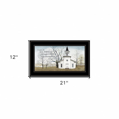 I Can Do All Things 4 Black Framed Print Wall Art HomeRoots