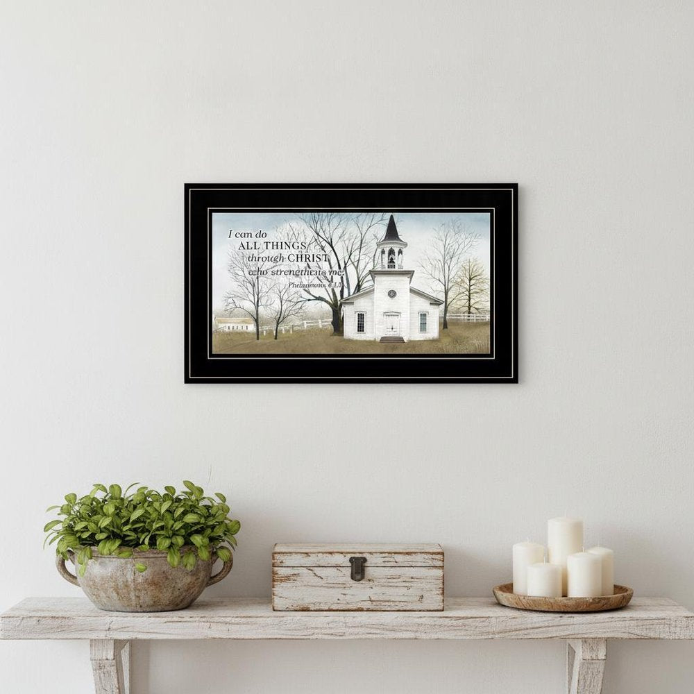 I Can Do All Things 4 Black Framed Print Wall Art HomeRoots